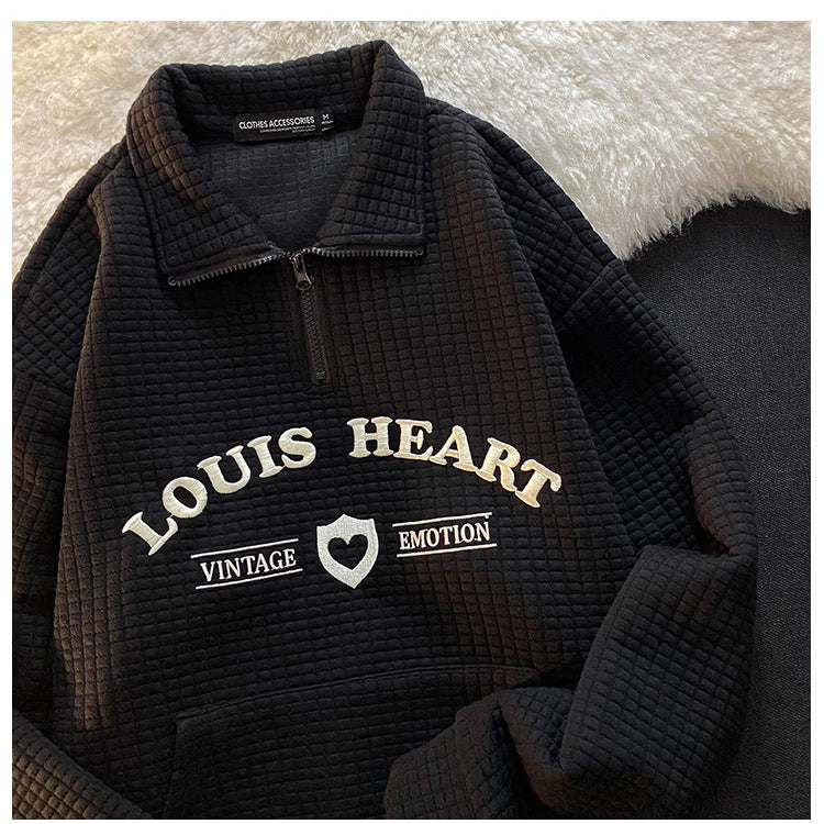 Vintage Louis Heart Sweater Black / L